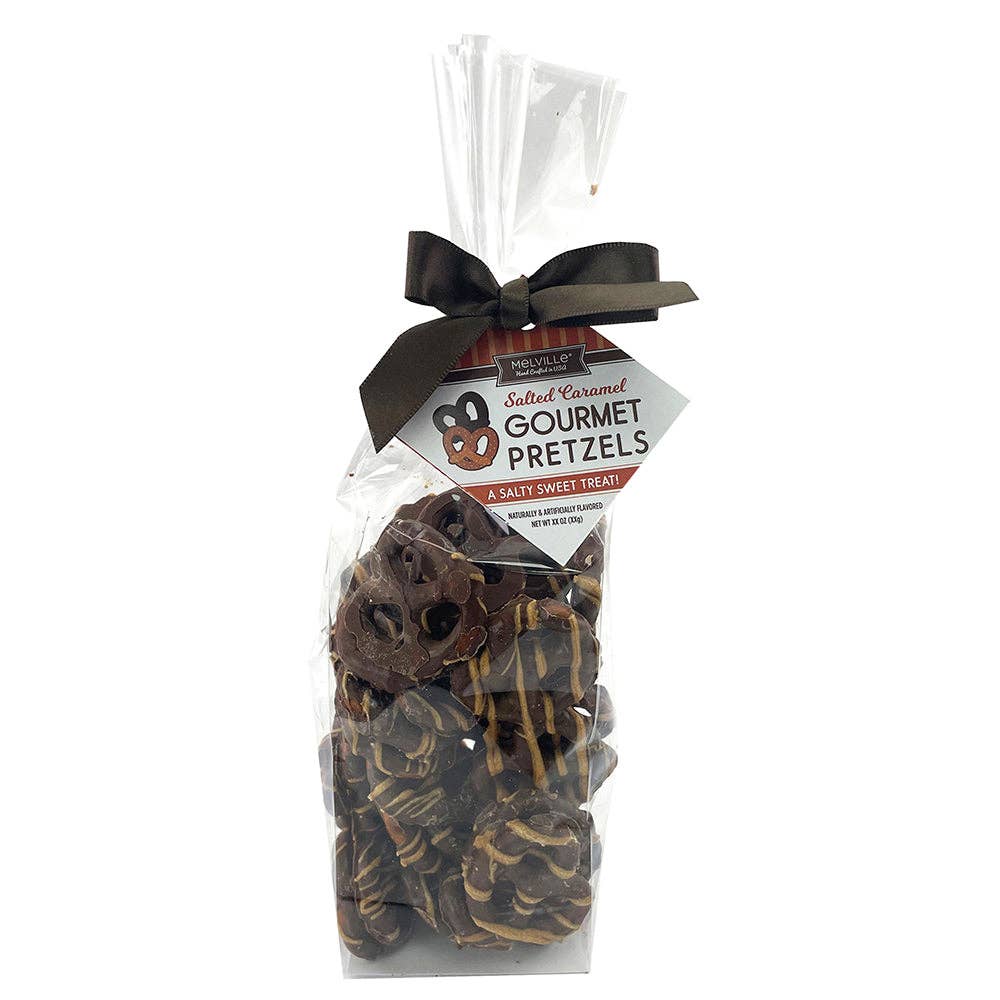 Melville Candy Company - Chocolate Pretzels - Salted Caramel: 5oz. bags