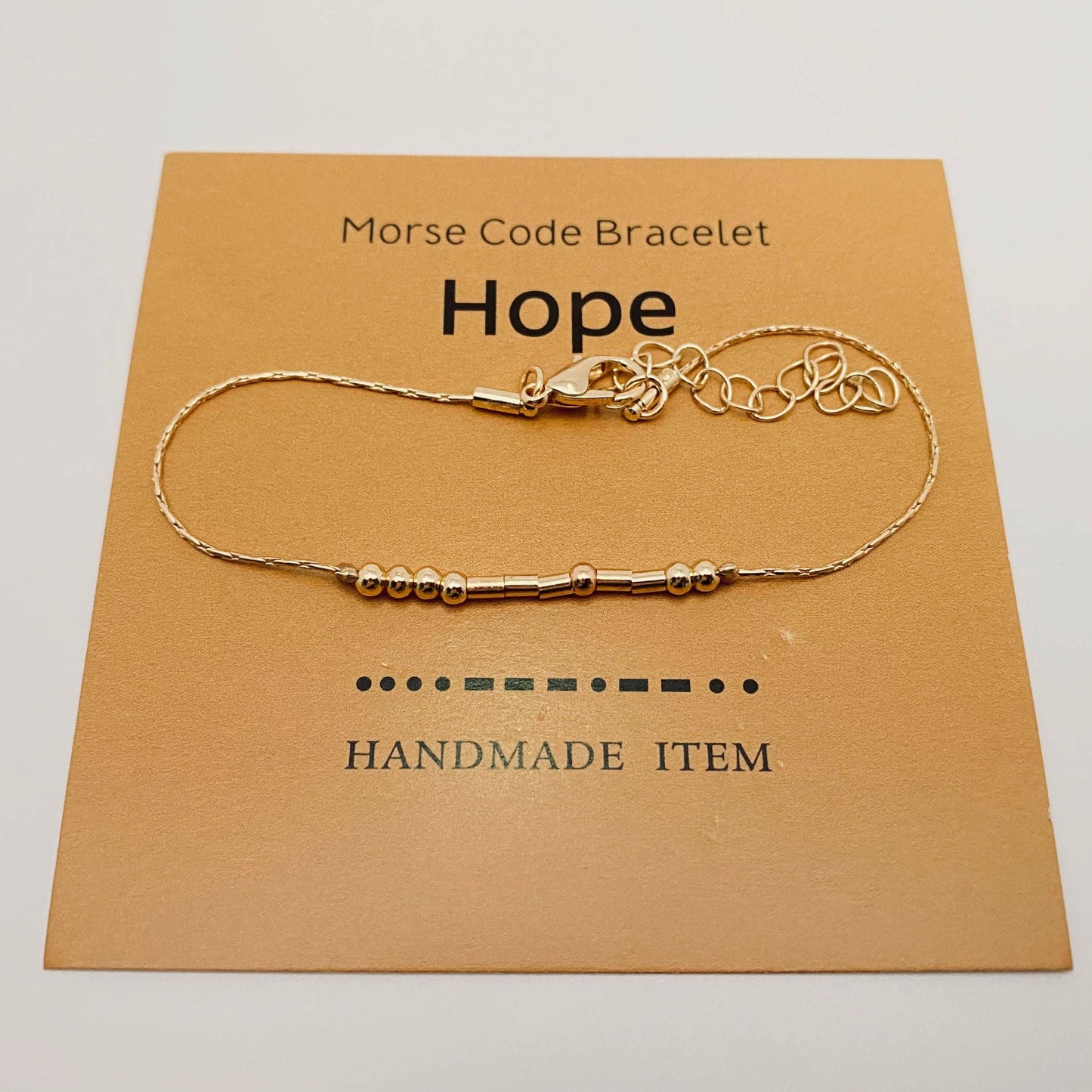Mio Queena - Handmade Golden Morse Code Bracelet: BEST BITCHES