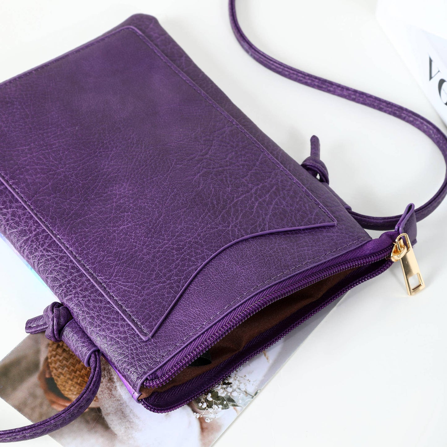 Shine Mark Accessories - Colour Print Cellphone Bag - Blue & Brown Cats