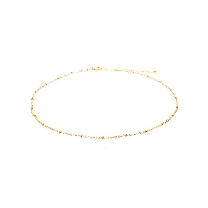 Lotus and Luna Gold Chain with Stoppers