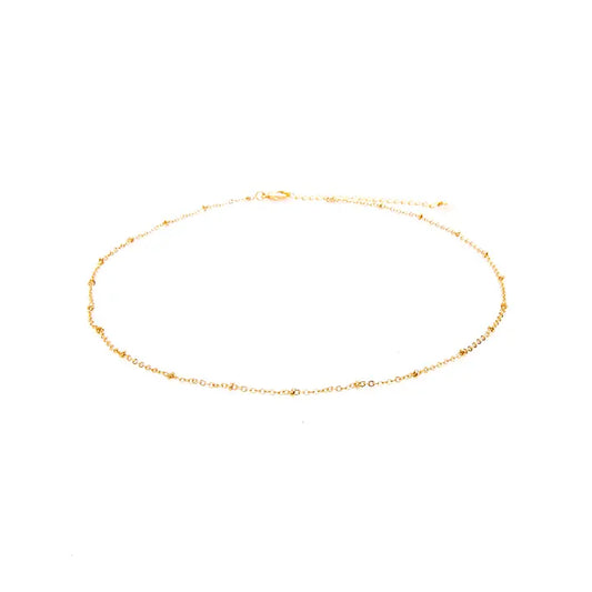 Lotus and Luna Gold Chain with Stoppers