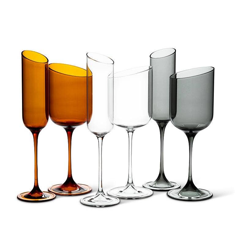 Abbott - Angle Cut Clear Goblet