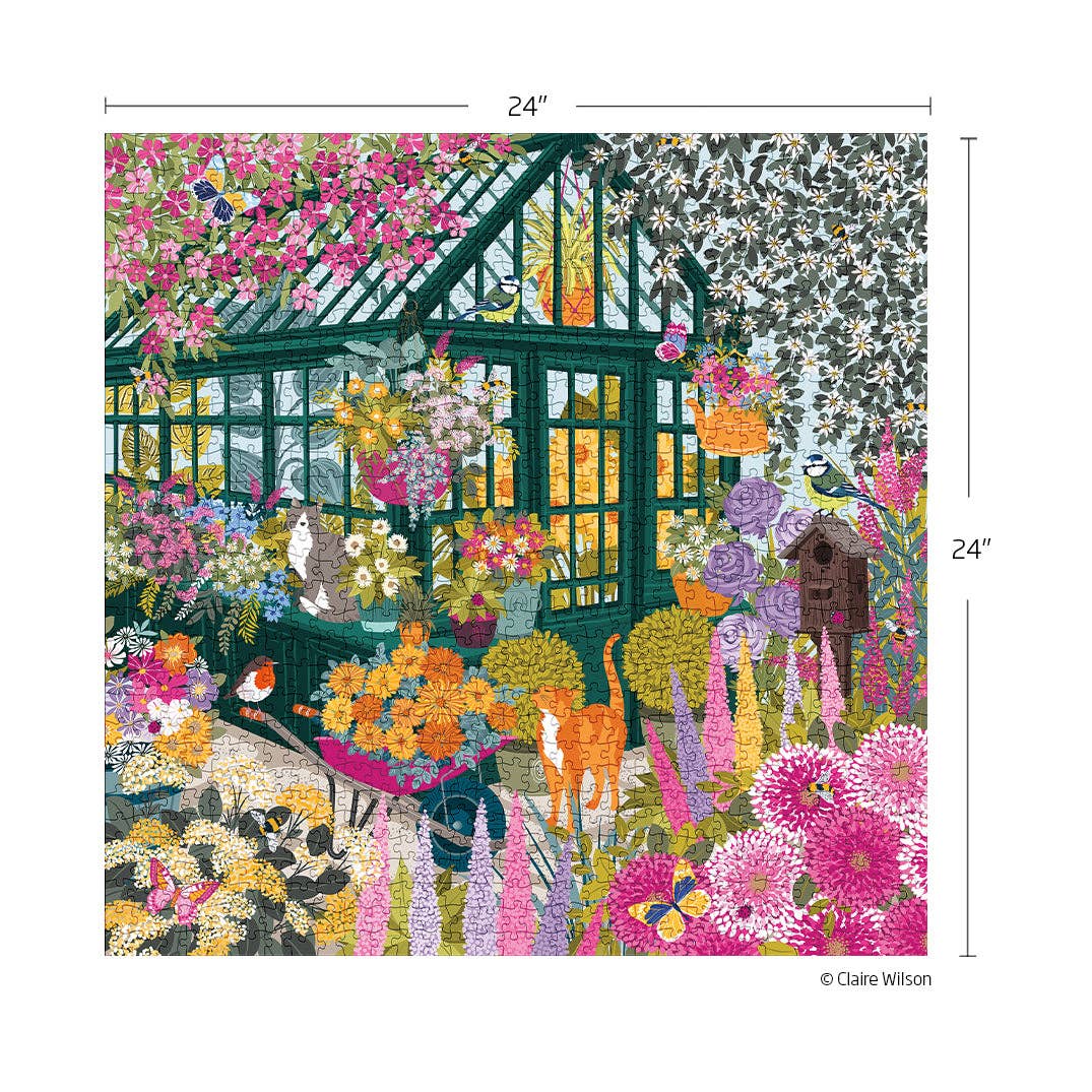 WerkShoppe - Spring Greenhouse 1000 Piece Puzzle