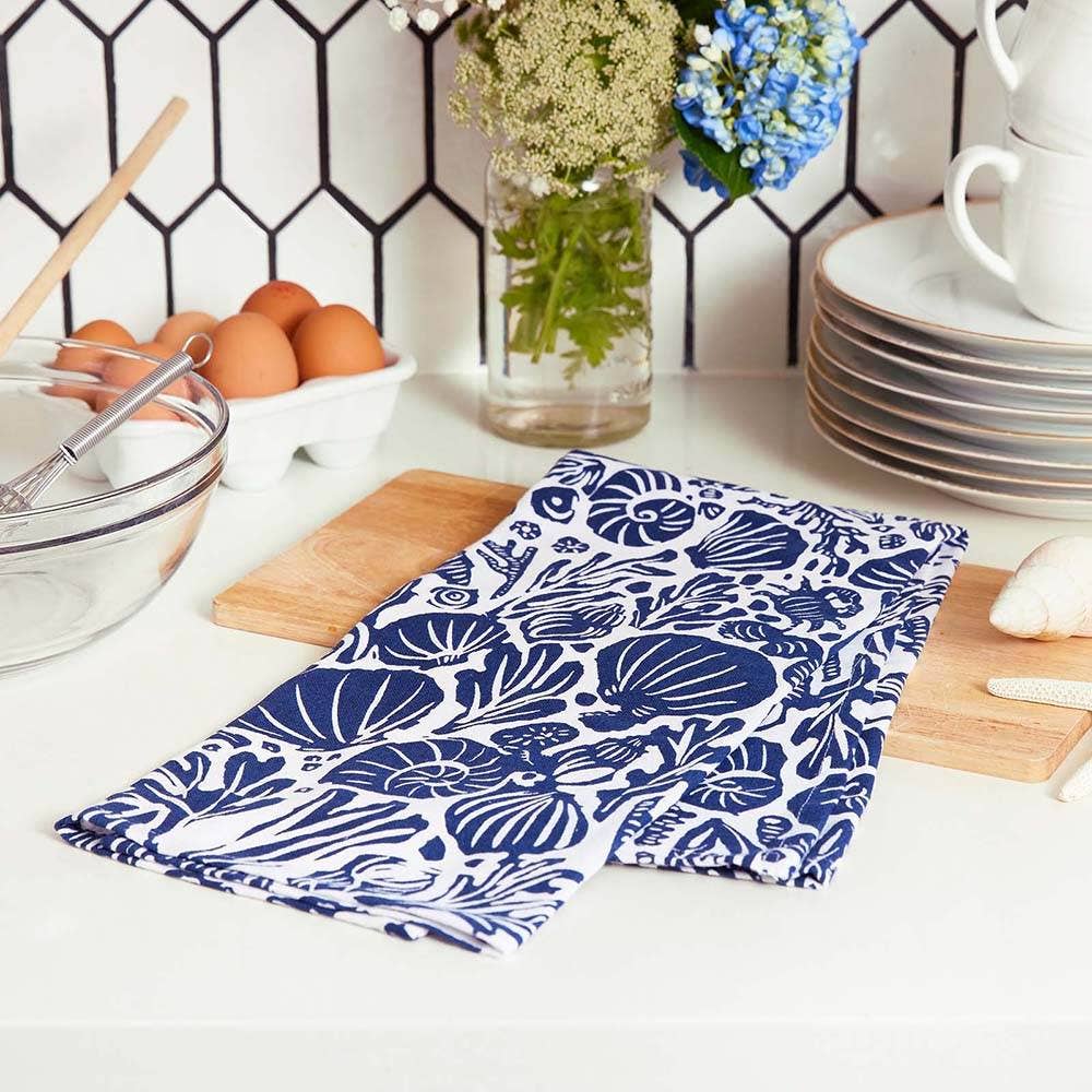 Sea Life Cotton Kitchen Towels (Set of 3)