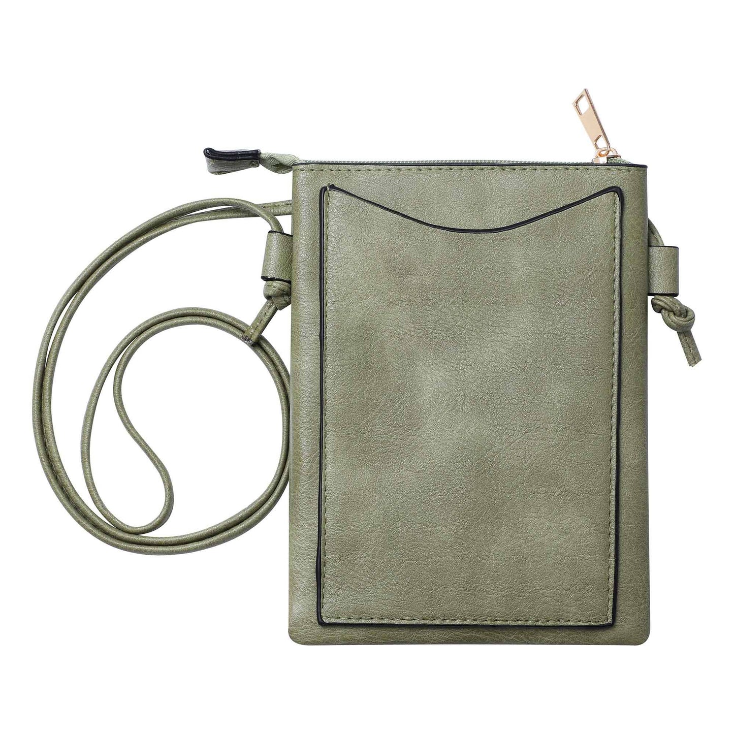 Shine Mark Accessories - Green-Turtle with PalmTree laser cut crossbody cellphone bag