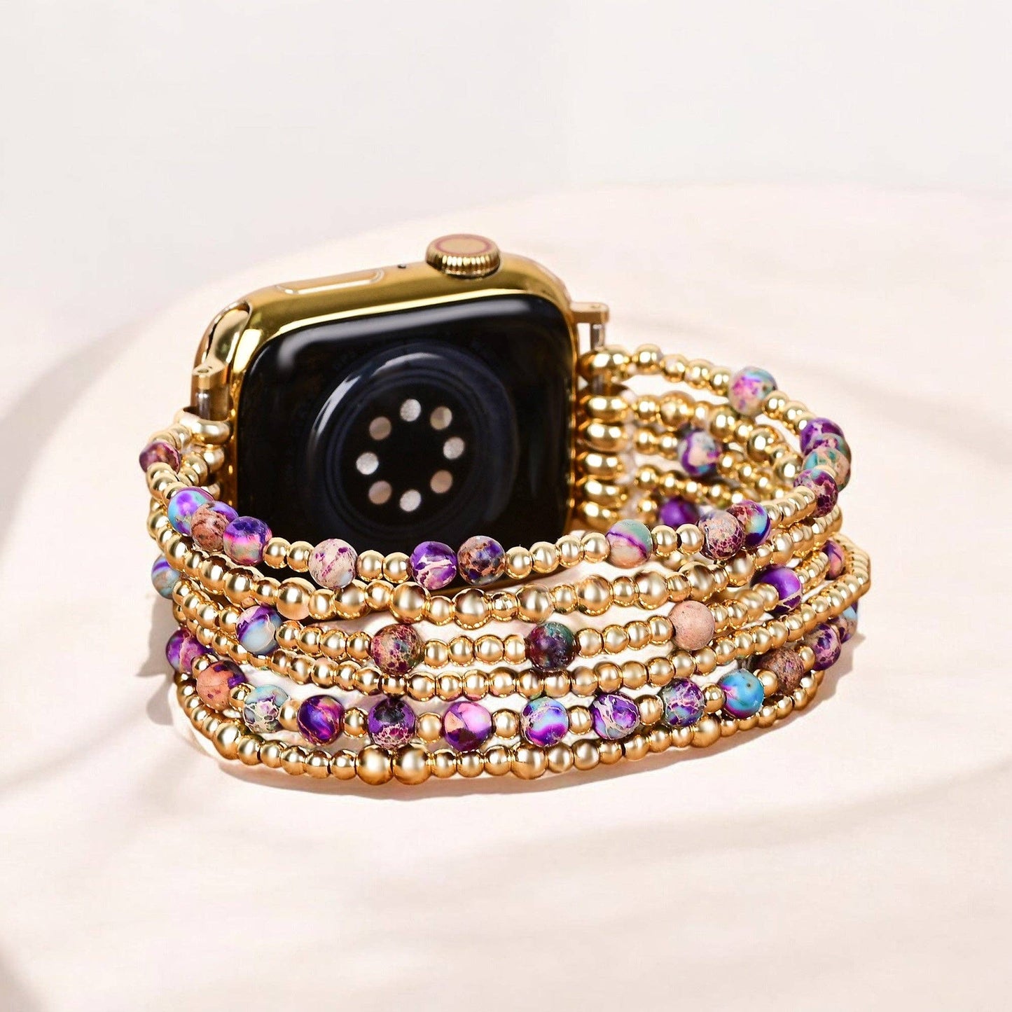 Cape Diablo - Intense Jasper Glimmer Stretch Apple Watch Strap