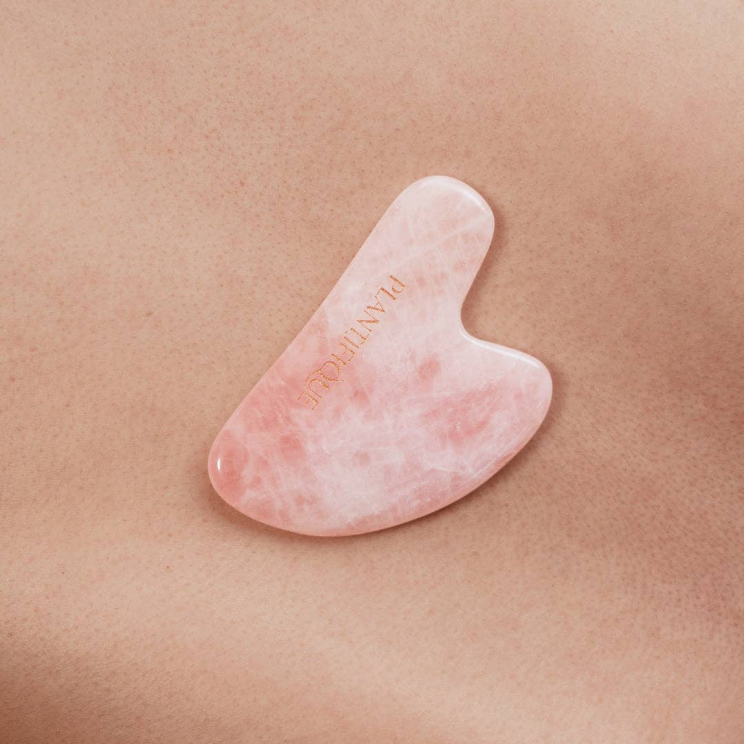 Plantifique - Rose Quartz Gua Sha Facial Massager