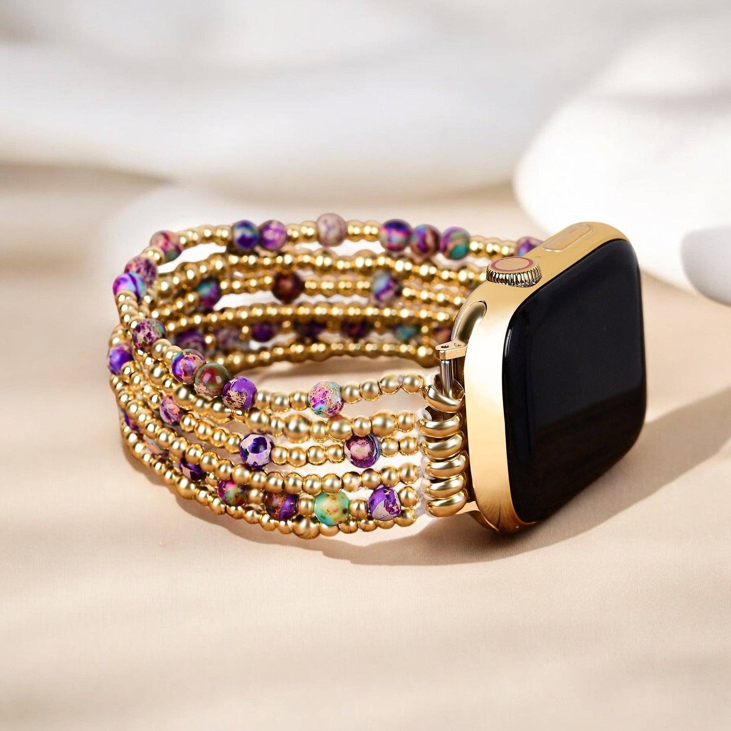 Cape Diablo - Intense Jasper Glimmer Stretch Apple Watch Strap