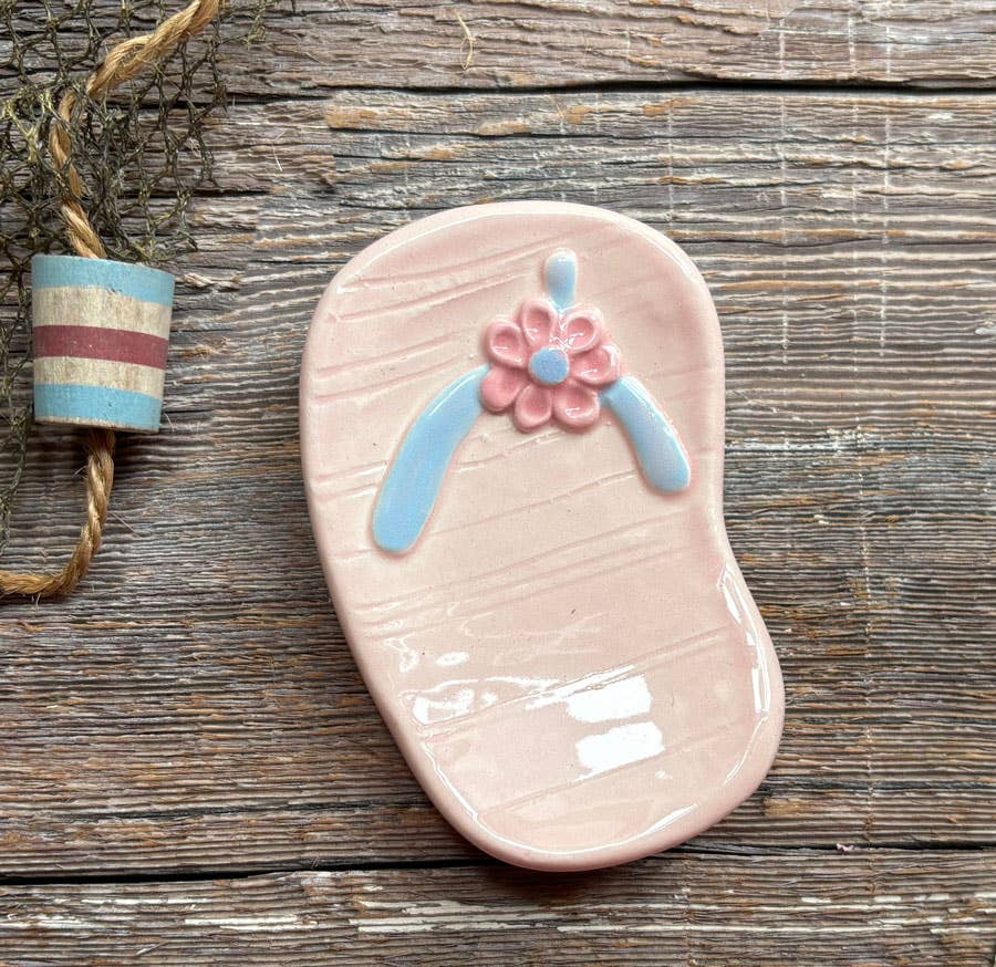 August Ceramics - Ceramic Flip Flop Dish