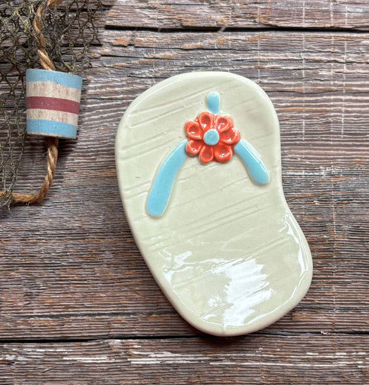 August Ceramics - Ceramic Flip Flop Dish