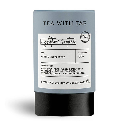 Tea with Tae - Nighttime Routine Sleep Tea Mini Tube Gift (5 tea bags)