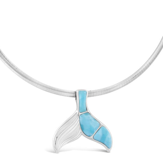 Dune Jewelry -Blue Whale Necklace - Larimar