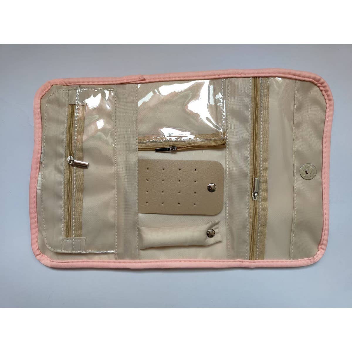 Foldable Travel Jewelry Organizer Roll - Black