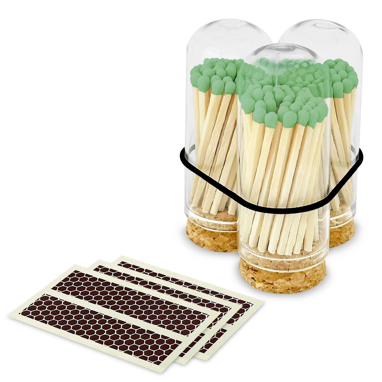 Thankful Greetings - 2" Matches + Mini Cloche - Red & Green Mix