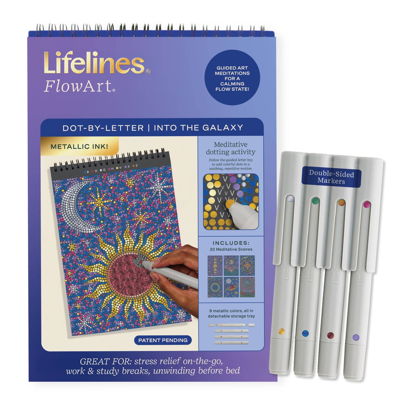 Lifelines - FlowArt - Into the Galaxy - METALLIC INK