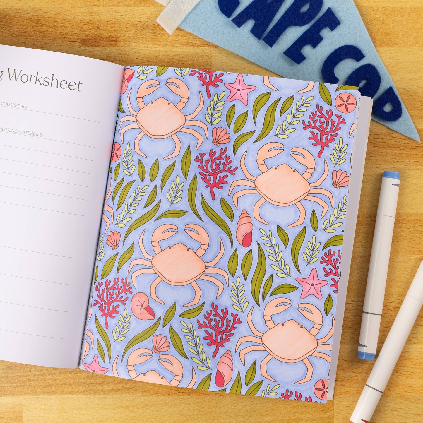 Elyse Breanne Design - Coastal Americana Coloring Book