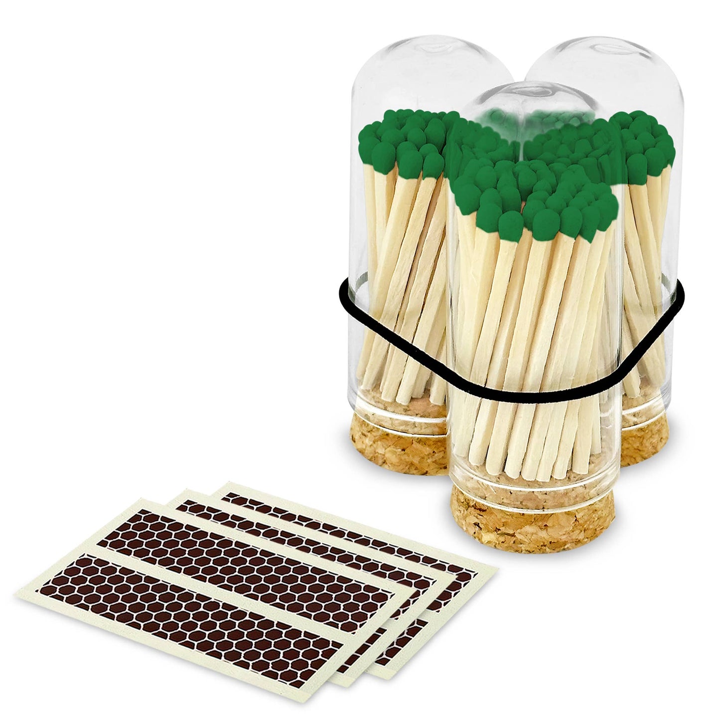 Thankful Greetings - 2" Matches + Mini Cloche - Red & Green Mix