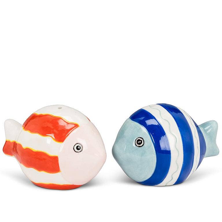 Abbott - Striped Fish Salt & Pepper-2"H