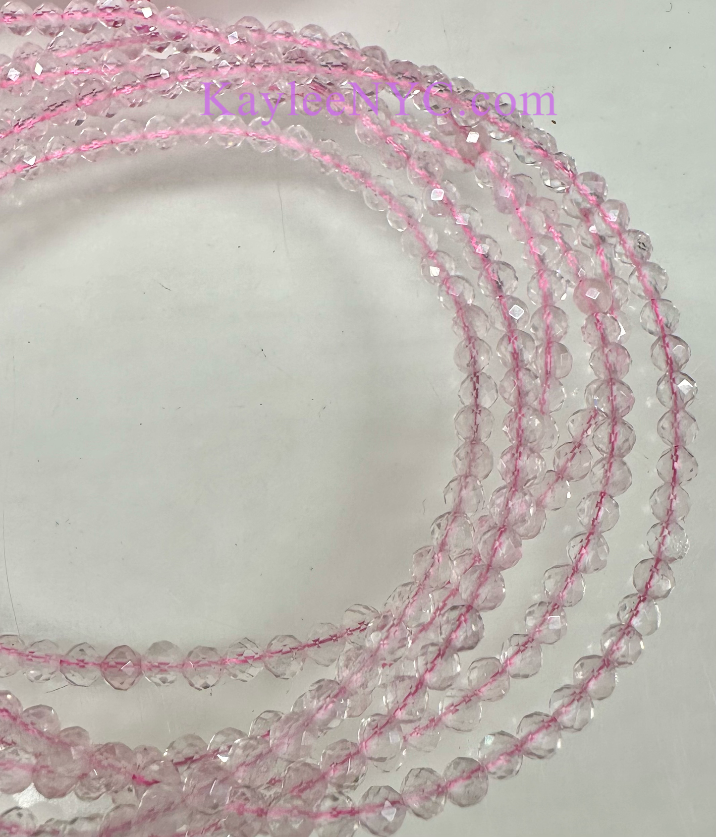 Rose Quartz Anklet Stainless Steel Findings