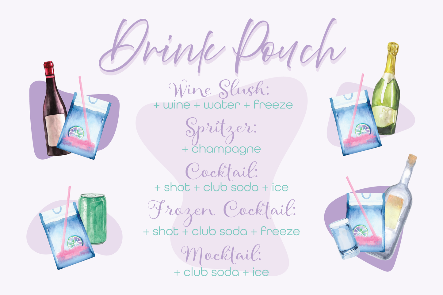 Mixology - Slush Cocktail Pouches: Peach Bellini