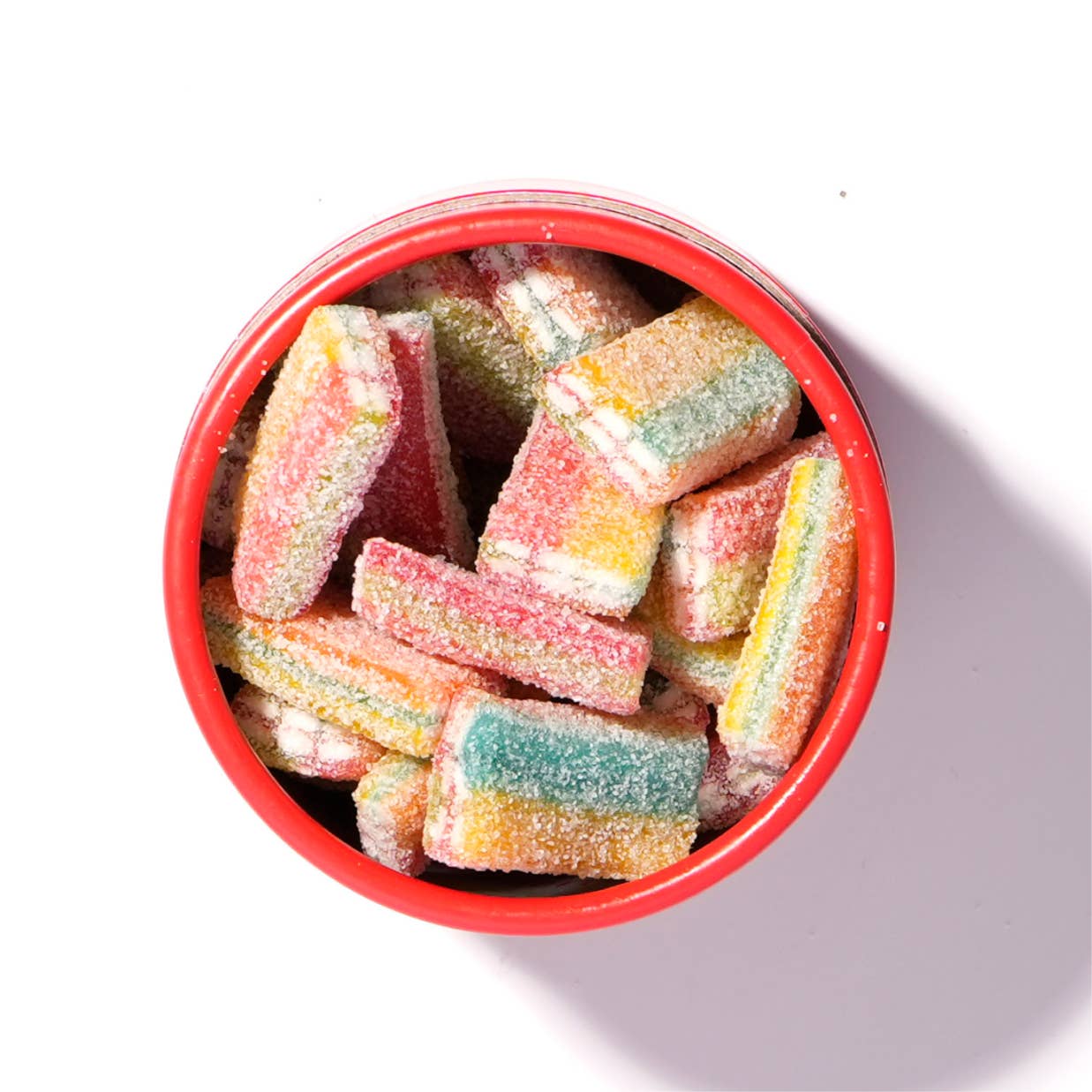 Licorice.com | Caramels.com | Taffy.com - Sour Rainbow Licorice Sarah's Favorite - (8oz Tube)