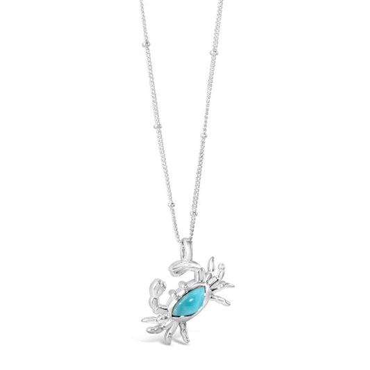 Dune Jewelry -Crab Necklace - Larimar