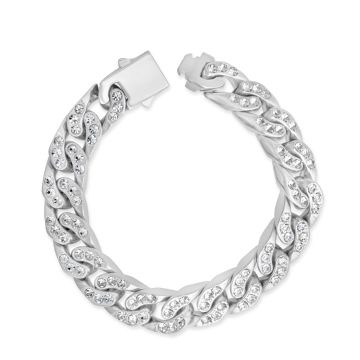 Crystal Link Bracelet SILVER