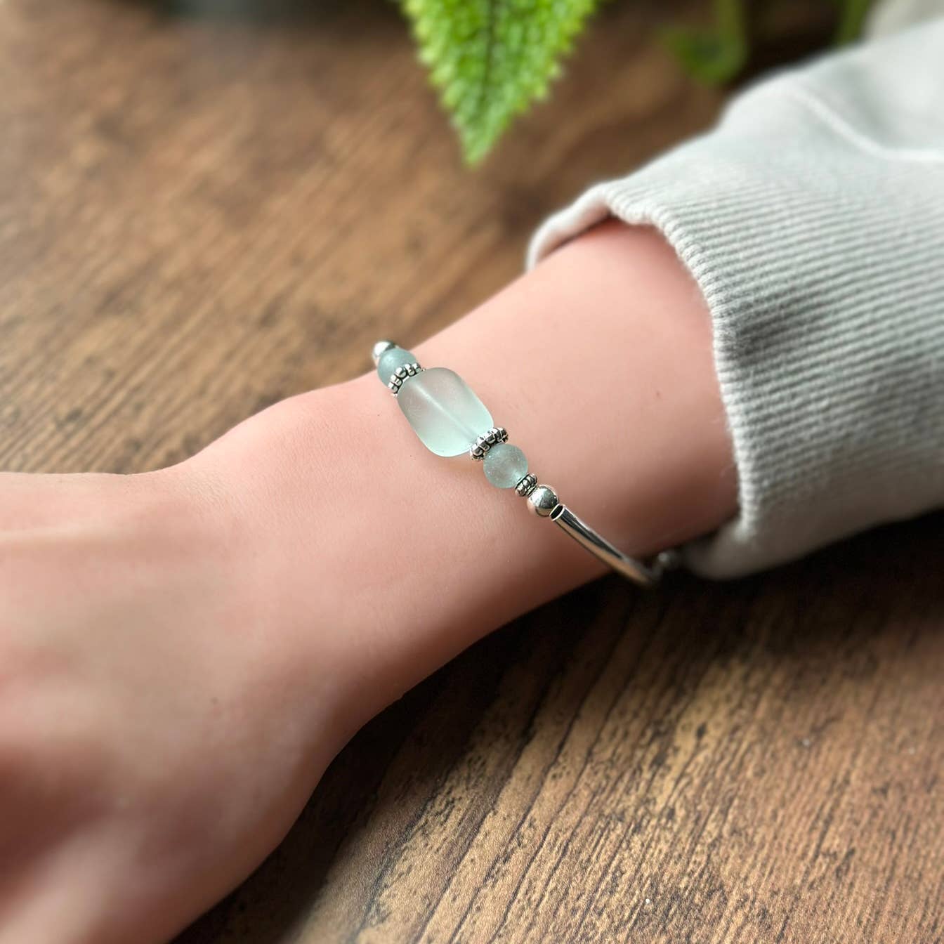 Coke Sea Glass Bracelet