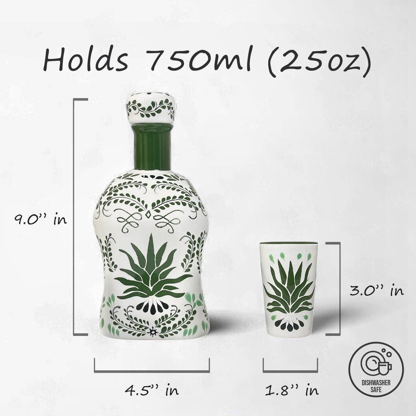VILLA 318 - Tequila Decanter Set - Agave