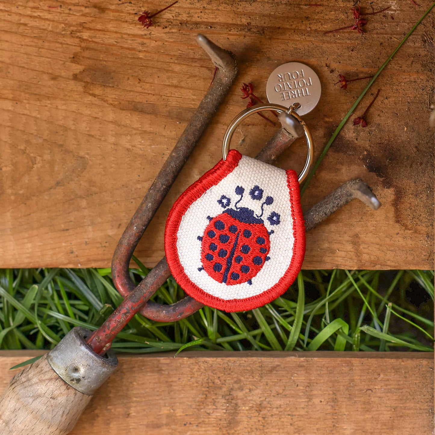 Three Potato Four - Patch Keychain - Ladybug