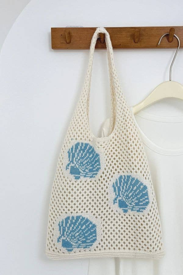 Ocean Theme Crochet Tote Bag