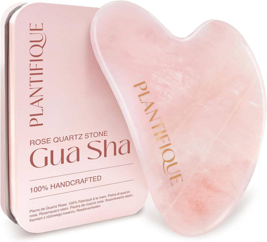 Plantifique - Rose Quartz Gua Sha Facial Massager