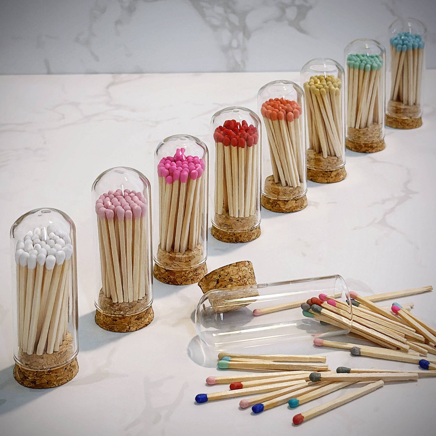 Thankful Greetings - 2" Matches + Mini Cloche - Light Pink