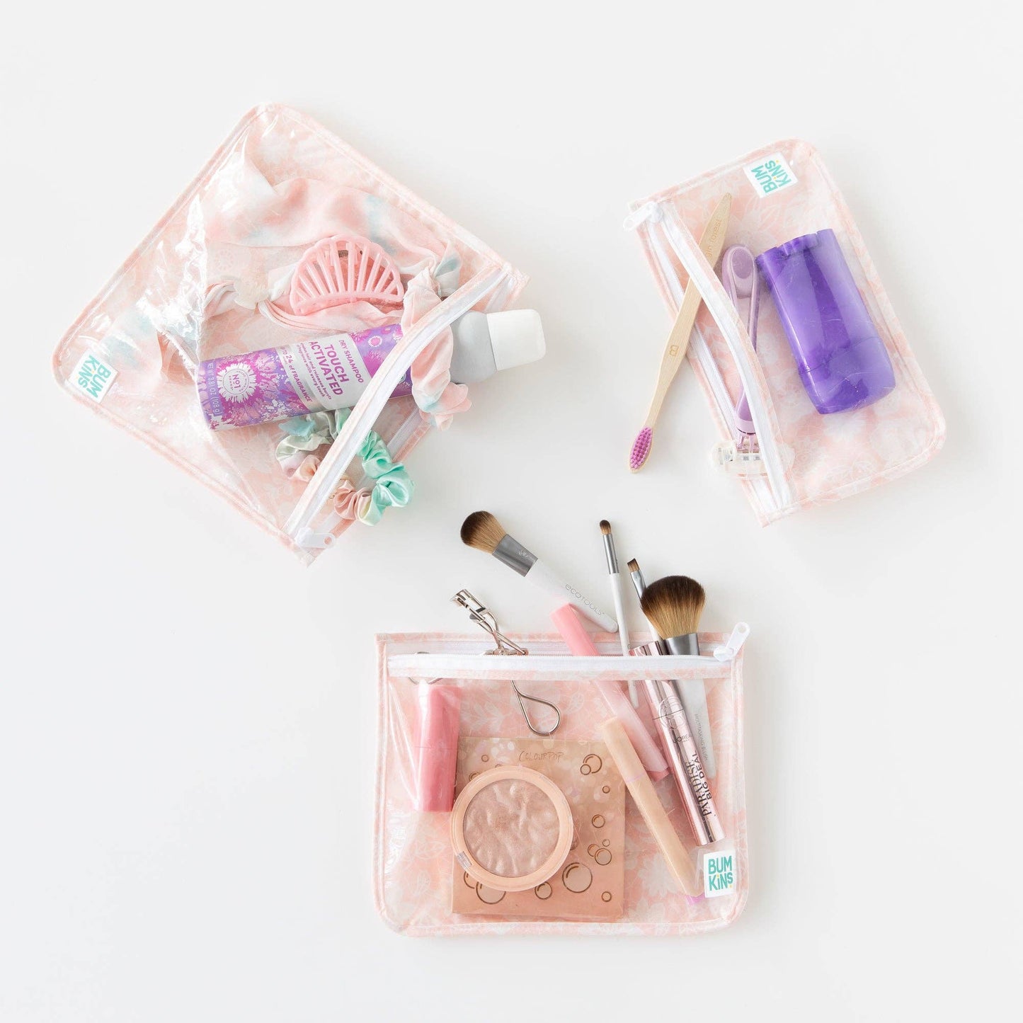 Clear Travel Bag 3-Pack: Lace