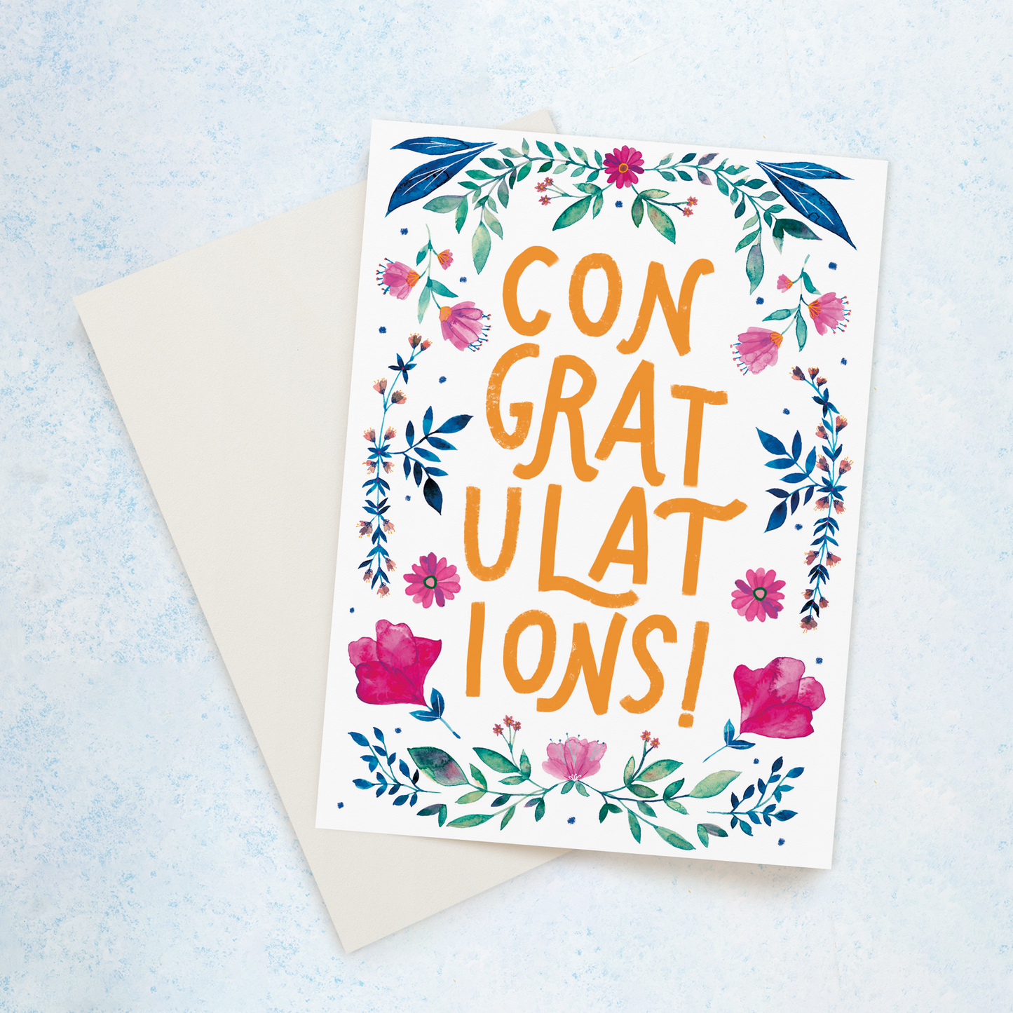 Biely & Shoaf - Congrats Floral Graduation Card