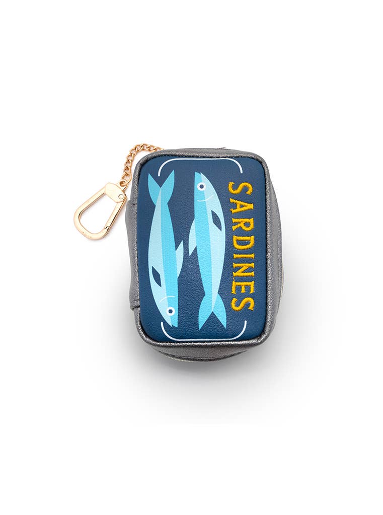 Living Royal - 2-in-1 Bag Charm & Reusable Shopper Bag - Canned Sardines