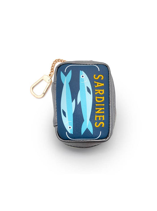Living Royal - 2-in-1 Bag Charm & Reusable Shopper Bag - Canned Sardines