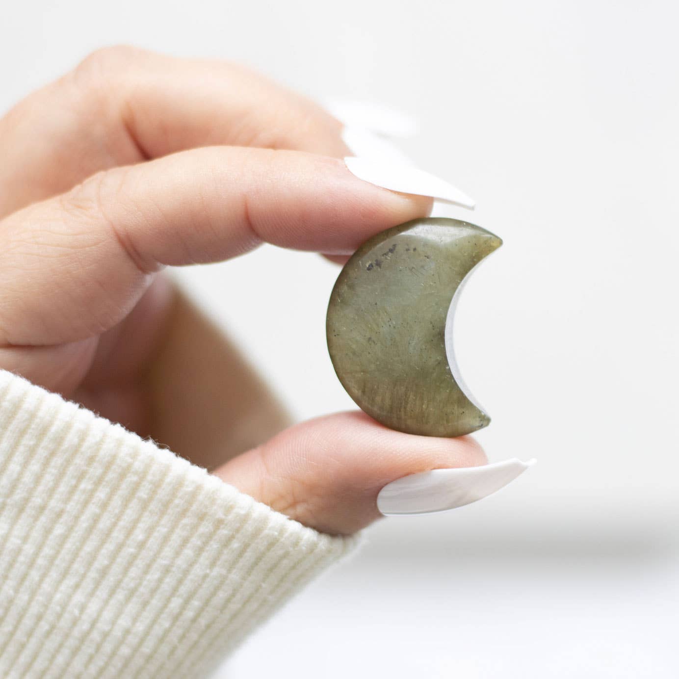 Something Different - Love You to the Moon Labradorite Crystal Moon in a Bag