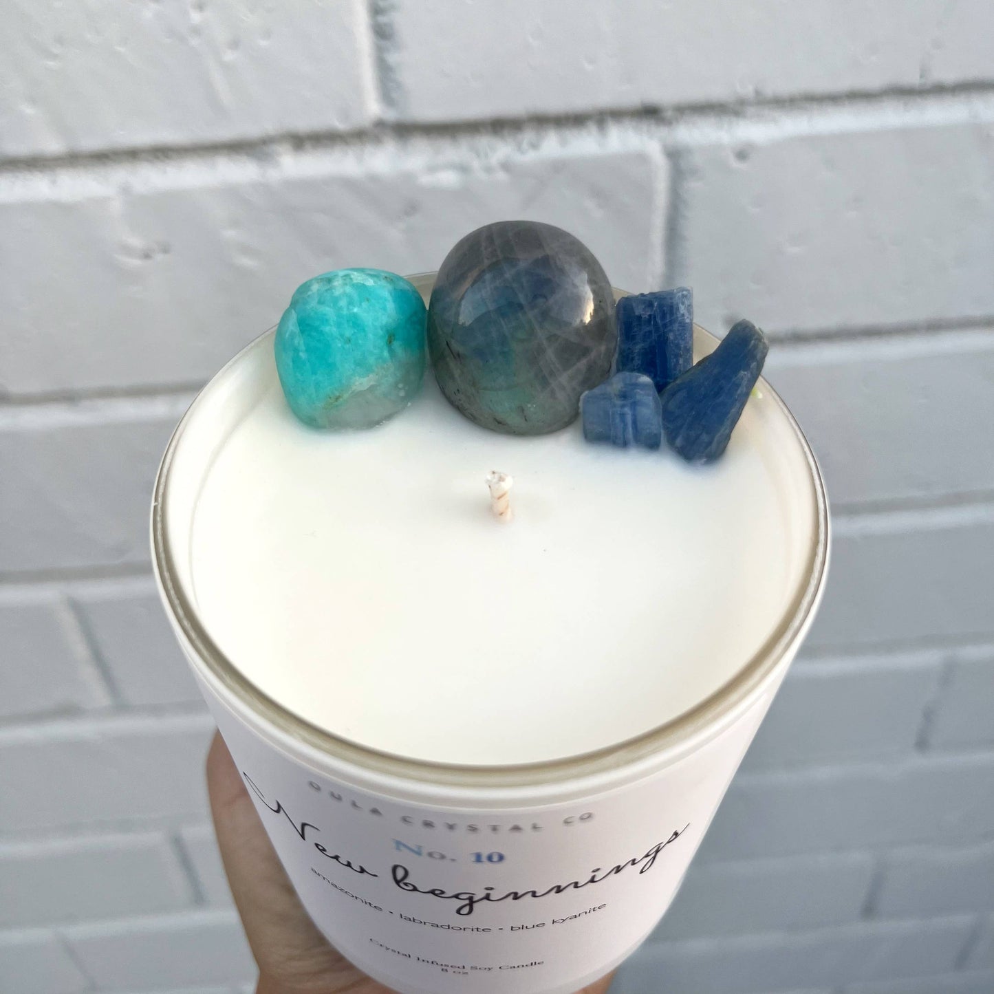 OULA CRYSTAL CO - New Beginnings Crystal Candle