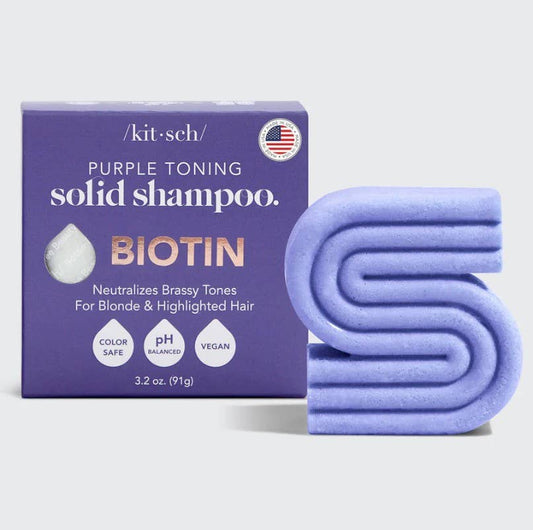 KITSCH - Purple Toning Shampoo Bar for Color Treated & Grey Hair