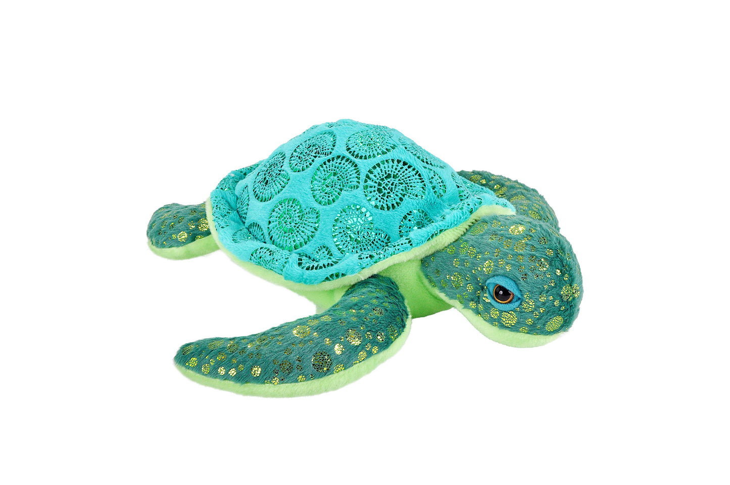 Wild Republic - Foilkins-Jr Sea Turtle Stuffed Animal 6"