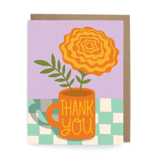 The Neighborgoods - Marigold Thank You Greeting Card