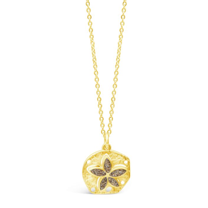 Explorer Sand Dollar Necklace - Gold - Beaches of Cape Cod