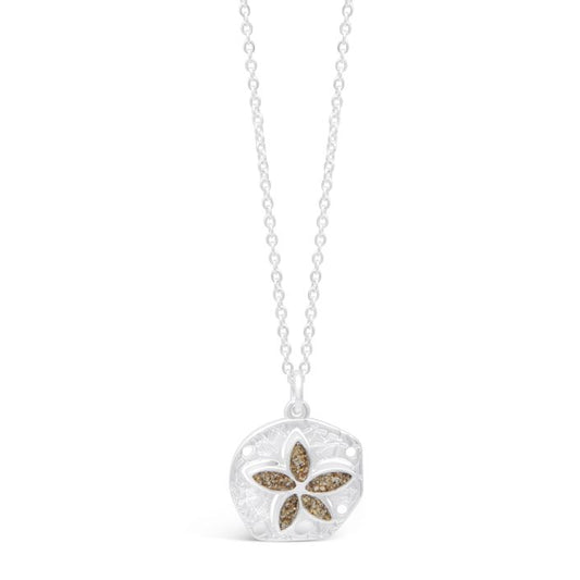 Explorer Sand Dollar Necklace - Silver - Beaches of Cape Cod
