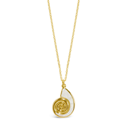 Explorer Nautilus Necklace - Gold - Conch