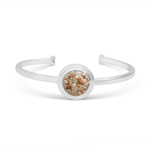 Explorer Round Cuff Bracelet - Silver - Glacier Mix