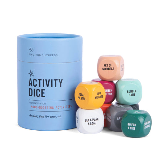 Two Tumbleweeds - Activity Dice - Inspiration for Mood-boosting Activities