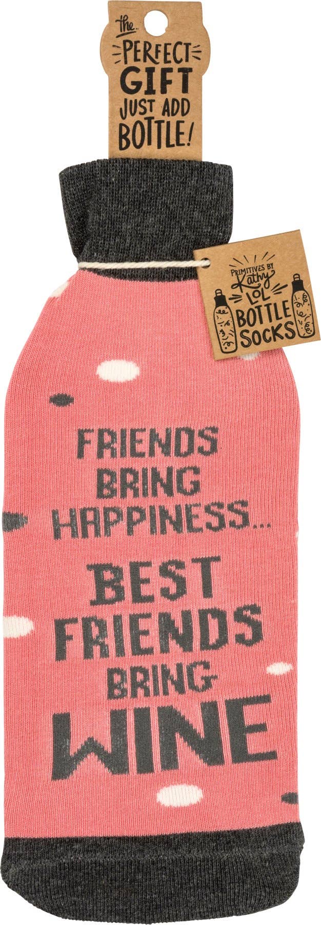 Friends Bring Happiness Bottle Sock