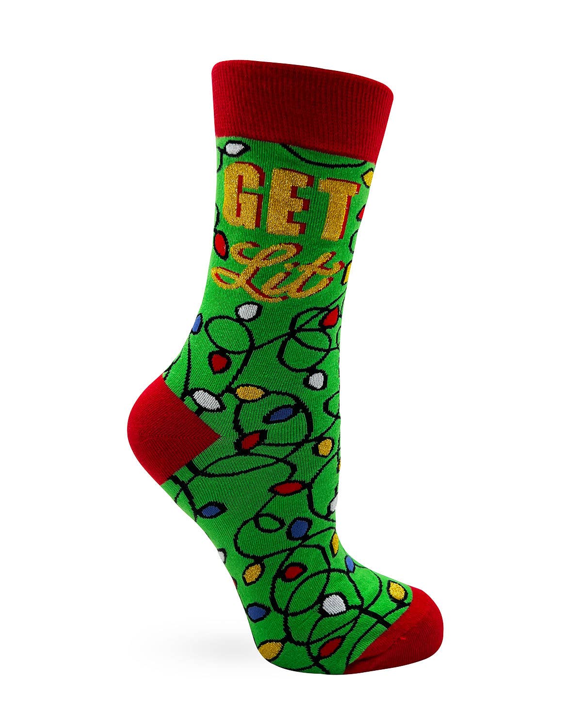 Fabdaz - Get Lit Women's Novelty Crew Socks