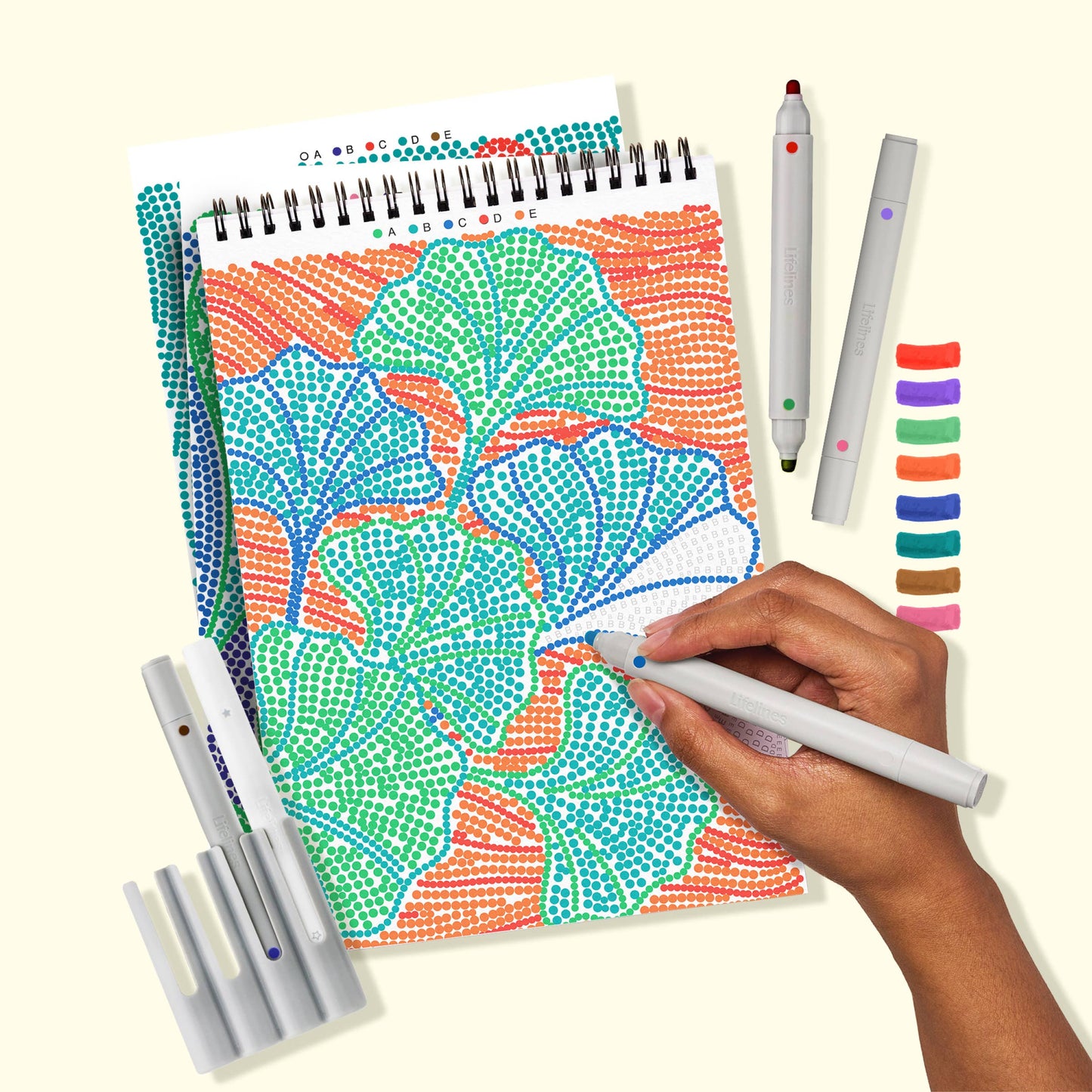 Lifelines - FlowArt -Dot by Letter- Botanicals
